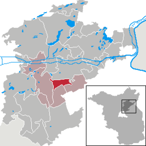 Poziția  Melchow pe harta districtului Barnim