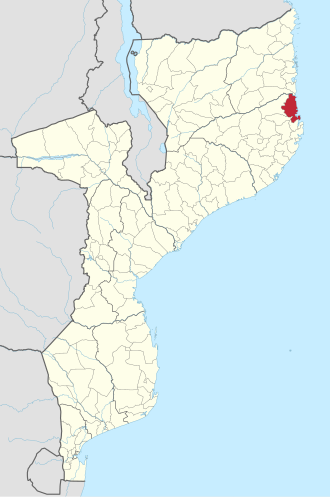 Memba district in Mozambique Memba District in Mozambique 2018.svg