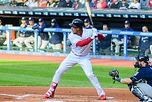 The Brewers selected Michael Brantley in the 7th round. Brantley is a 5x All-Star and a 2014 A.L. Silver Slugger as an outfielder. Michael Brantley (41770558205).jpg