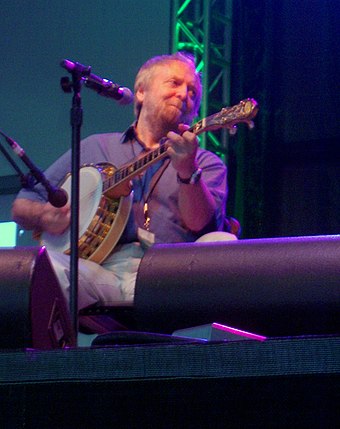 Banjo being played by Mick Moloney