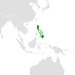 Microhierax erythrogenys distribution map.svg