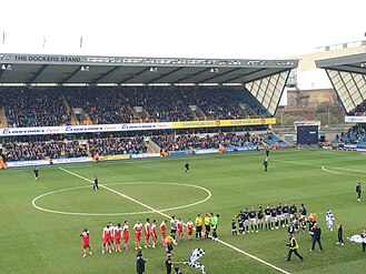 Millwall and Charlton play at The Den in 2015