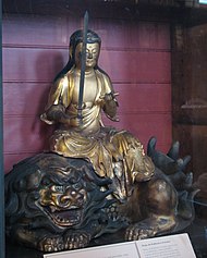 Japonská socha Maňdžušrího