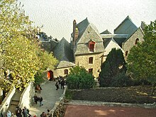 Inside the walls of Mont Saint-Michel