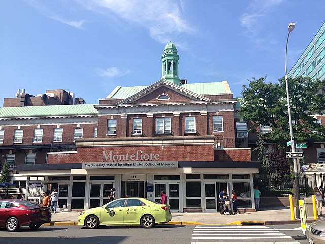 Montefiore Medical Center's main entrance