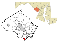 Location of Brookmont, Maryland