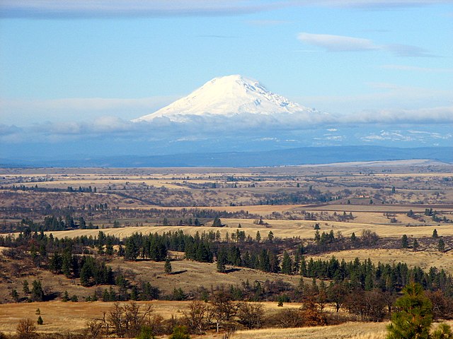 Mount Adams from Wasco County, Oregon
