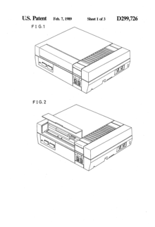 Original design for the NES as created by Masayuki Yukawa. NES patented design.png