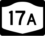 New York State Route 17A road sign