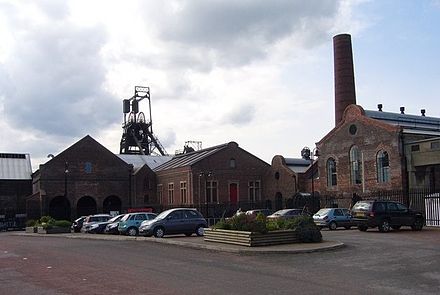 National Mining Museum of Scotland at Newtongrange, Midlothian, showing a move from heavy industry to tourism about heavy industry