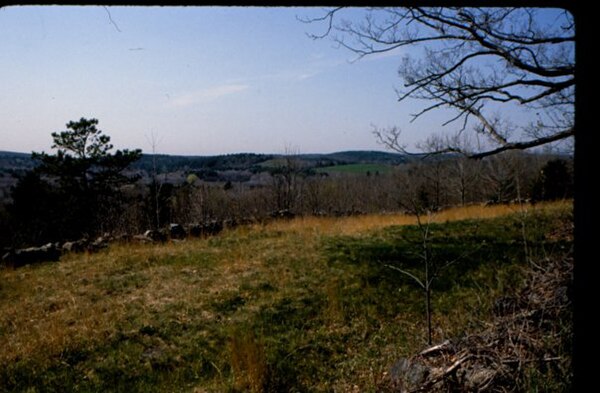 1962 view of Newtown Hill from Fort Pond Hill