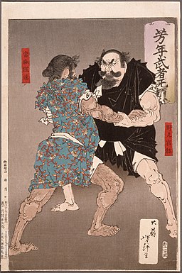 Nomi no Sukune Wrestling with Taima no Kehaya LACMA M.84.31.87