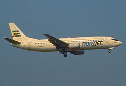 Nortjet Boeing 737-4Y0; EC-EMI @ ORY, қыркүйек 1989 AQC (4790419623) .jpg