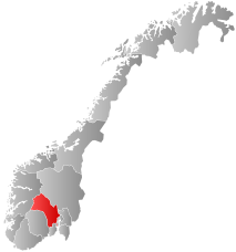 Letak Buskerud di Norwegia