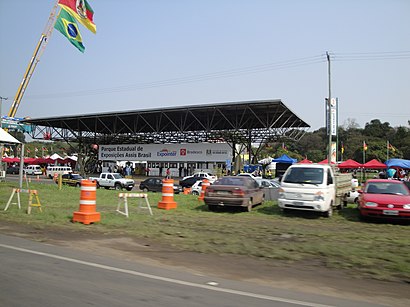 Como chegar até Churrascaria Espeto de Ouro em Esteio de Ônibus ou