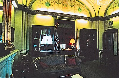 Speaker's office in the U.S. Capitol, during the term of Dennis Hastert (1999–2007)