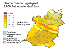 Geothermische Karte von Oerlinghausen