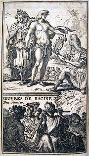 Œuvres de Racine, édition bruxelloise de 1700.Gravure de J. Harrewyn