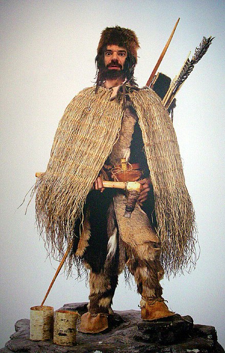 Ötzi was carrying a bow, a quiver of arrows and a copper axe.