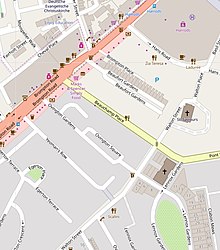 Ovington Square (centre) within Knightsbridge Ovington Square map.jpg