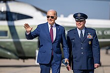 President Biden at Joint Base Andrews with Colonel Paul Pawluk P20240220AS-0068 (53554947532).jpg