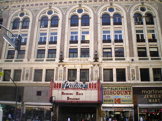 Palace Theater, where Sylvester performed a one-man show
