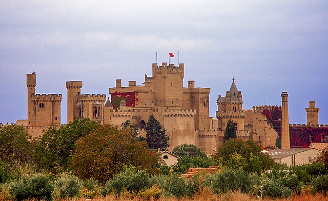 Castle of Olite, a major fortification and royal site (central Navarre)