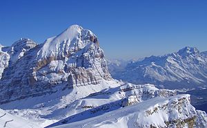 Wiew of monut Tofana from the top of mount Lagazuoi, Cortina d'Ampezzo, Italy.