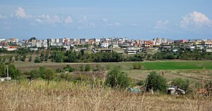 Uitzicht op het stadscentrum vanuit het zuidwesten (2008)