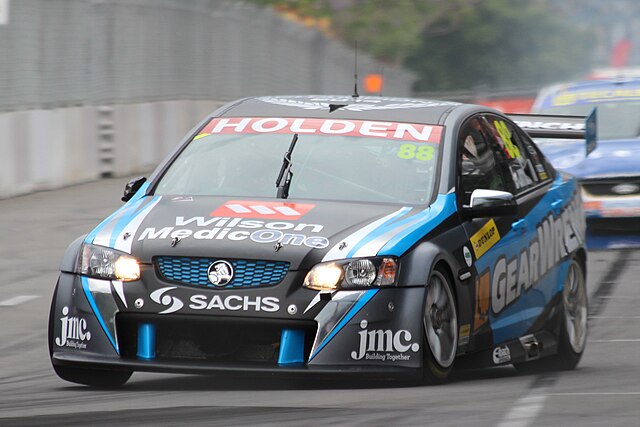 The Holden VE Commodore of Paul Dumbrell at the 2014 Sydney NRMA 500