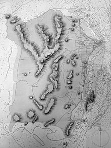 Map of Penang Island surveyed by Commander F C P Vereker in 1884