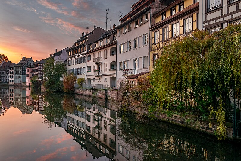 File:Petite France during golden hour.jpg