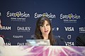 English: Petra Mede at a press conference during the Eurovision Song Contest 2016. (Help translate this text)