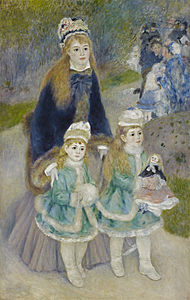 Pierre-Auguste Renoir, Anne ve Çocuklar (La Promenade), 1875-76