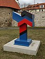 Čeština: Plastika "Multiplexní znak 72/II", autor Otto Herbert Hajek. Prachatice, jižní Čechy. English: Sculpture by Otto Herbert Hajek in Prachatice, South Bohemian Region, Czechia.