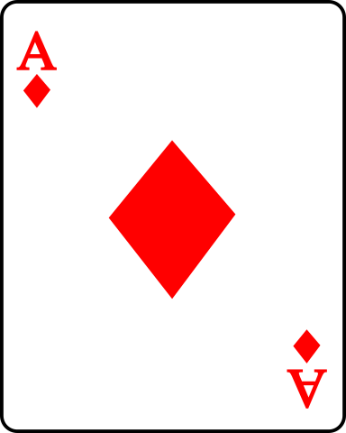 File:Playing card diamond A.svg - Wikimedia Commons