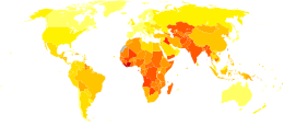 Disability-adjusted life year for prematurity and low birth weight per 100,000 inhabitants in 2004.
.mw-parser-output .div-col{margin-top:0.3em;column-width:30em}.mw-parser-output .div-col-small{font-size:90%}.mw-parser-output .div-col-rules{column-rule:1px solid #aaa}.mw-parser-output .div-col dl,.mw-parser-output .div-col ol,.mw-parser-output .div-col ul{margin-top:0}.mw-parser-output .div-col li,.mw-parser-output .div-col dd{page-break-inside:avoid;break-inside:avoid-column}
.mw-parser-output .legend{page-break-inside:avoid;break-inside:avoid-column}.mw-parser-output .legend-color{display:inline-block;min-width:1.25em;height:1.25em;line-height:1.25;margin:1px 0;text-align:center;border:1px solid black;background-color:transparent;color:black}.mw-parser-output .legend-text{}
no data
less than 120
120-240
240-360
360-480
480-600
600-720
720-840
840-960
960-1080
1080-1200
1200-1500
more than 1500 Prematurity and low birth weight world map - DALY - WHO2004.svg