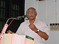 Environmentalist Prof.M.K.Prasad speaks at ornitjologits meeting ,Kerala sahitya academy hall, thrissur in connection with national book festival