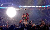 A WWE Money in the Bank ladder match in 2009 Professional wrestling ladder match.jpg