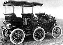 A six-wheeled Pullman automobile, manufactured on North George St. in the early 20th century Pullman.jpg