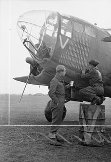 Ground crew with 223 Squadron Martin Baltimore in Italy