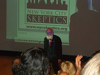 English: Skepticism educator James Randi at a ...