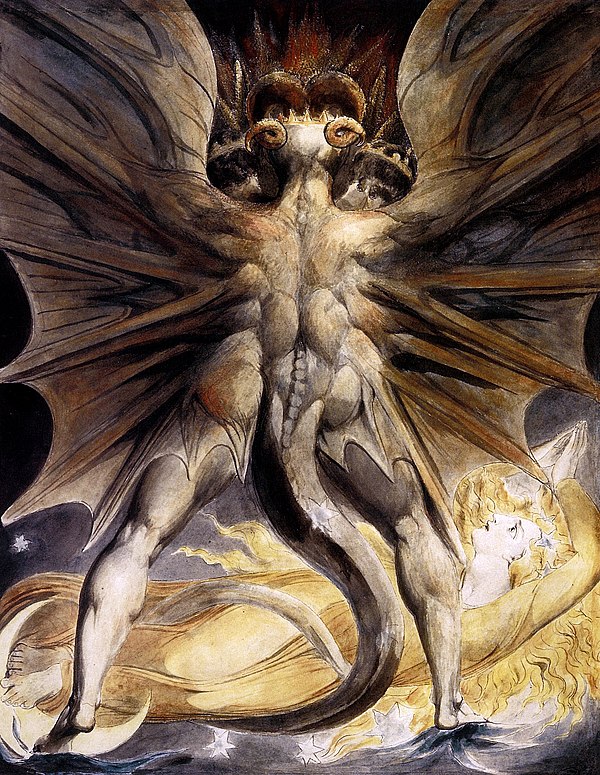 The Great Red Dragon and the Woman Clothed in Sun – the painting with which Dolarhyde is obsessed.