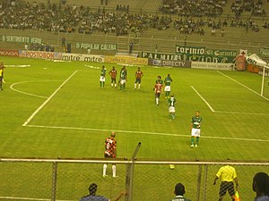 Tiro libre a favor del conjunto Boyacá Chicó.