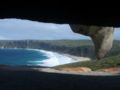 View to a Beach at Remarkable Rocks.
