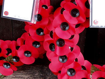 A wreath of poppies. Image: Amanda Slater.