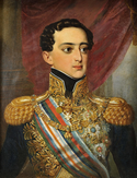 Prince Miguel reclaimed the throne that was rightfully his, as his brother had lost his rights to it, and as such could not legally pass them over to his niece Retrato de D. Miguel I - Johann Nepomuk Ender (digitally restored).png