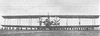 One of the Riesenflugzeug bombers that attacked England. Riesenflugzeug Siemens Schuckert VIII 1918.jpg