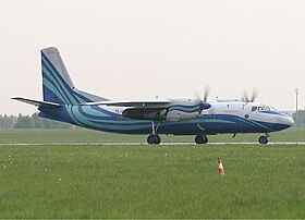 Un Antonov An-24B semblable à celui impliqué dans l'accident.