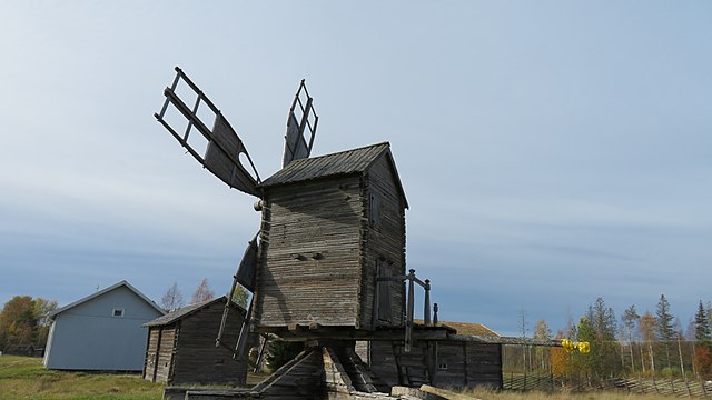 The windmill of Riihipiha in Vuolijoki